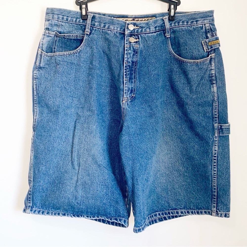 Vintage Paco Sports Baggy Denim Carpenter Jorts Shorts 40